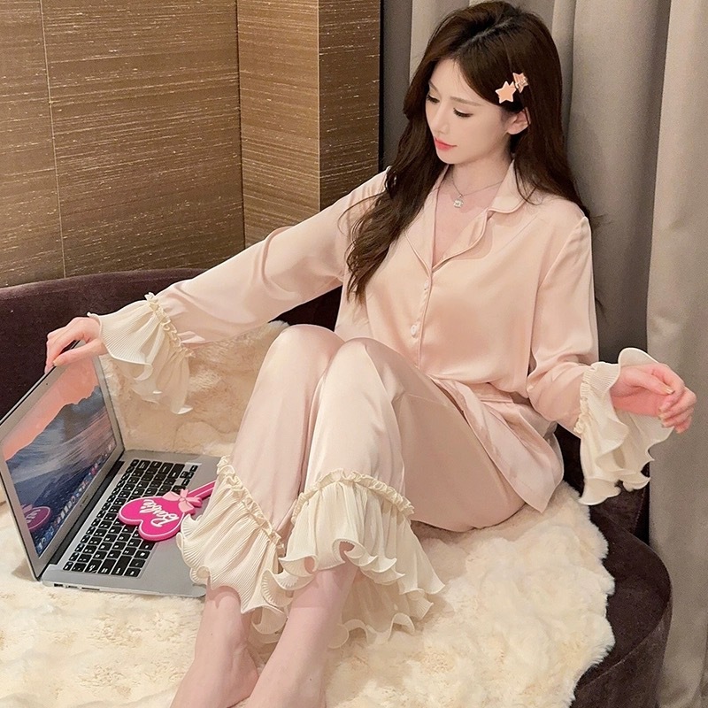 Summer House Clothing - Spring Women Pajamas Set Elastic Waist