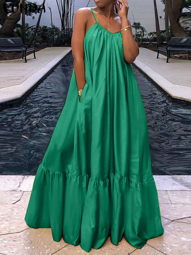 Summer Clothing For Older Women - Plus Size Women's Summer Dress Spaghetti
