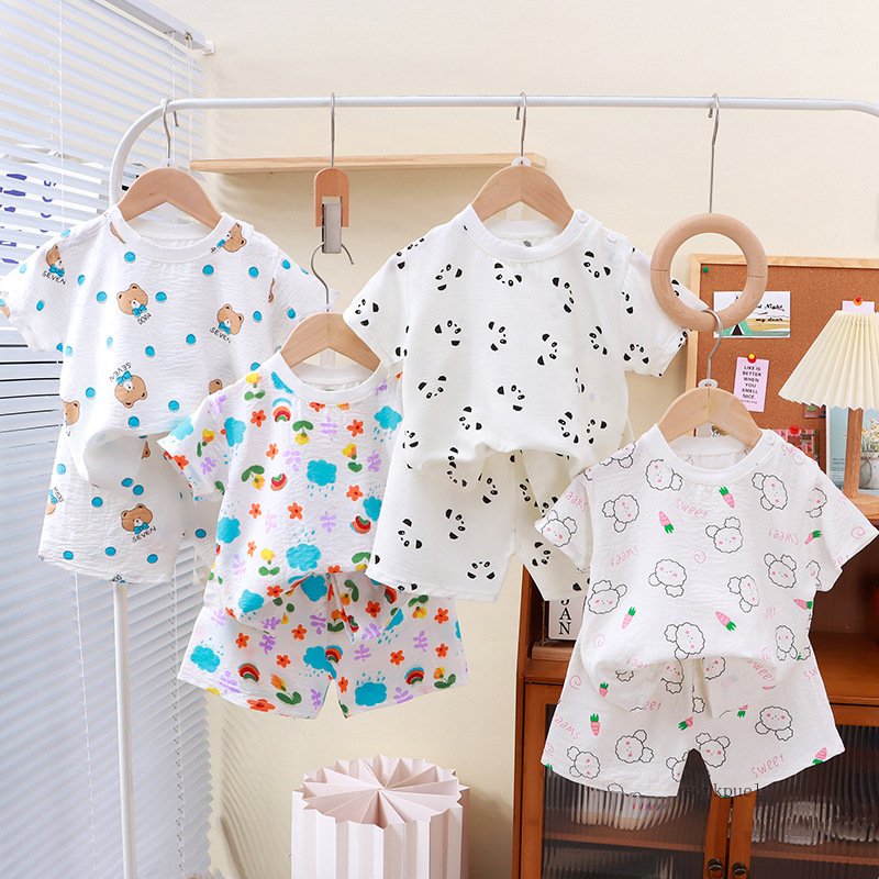 Summer Clothing Cartoon - 2024 New Summer Kids Clothes for