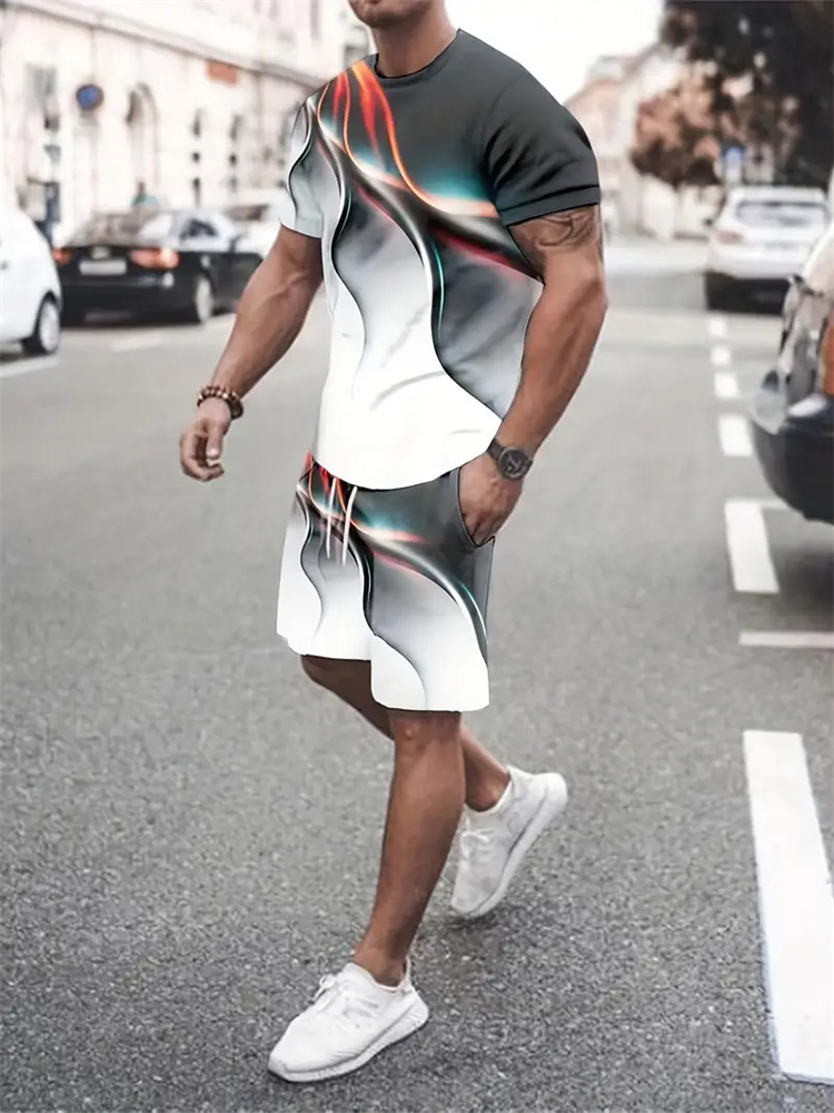 Men Women Gradient Texture T-s - đánh giá và giá Summer Clothing Cheap