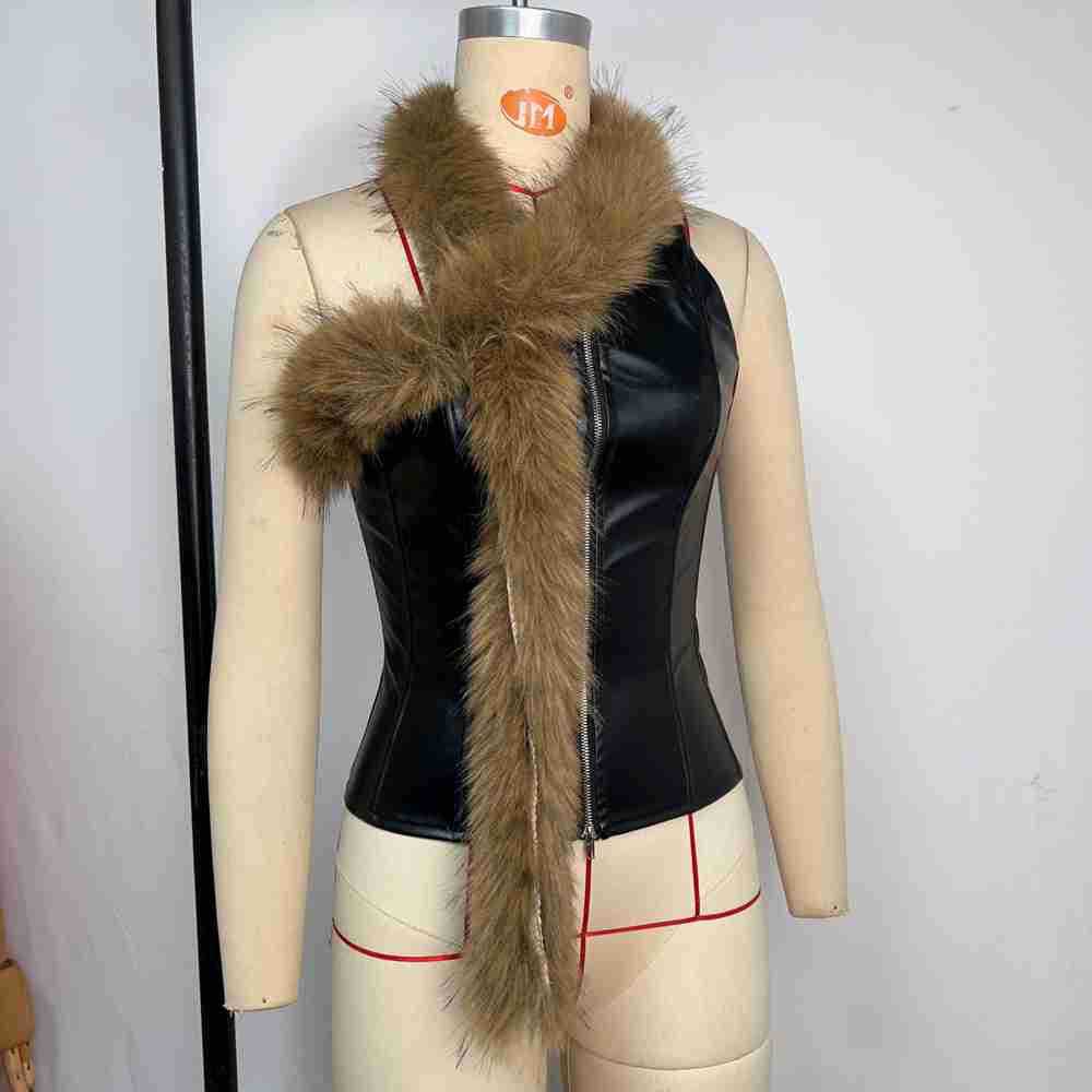 Sexy PU Leather Fishbone Wrap  - đánh giá và giá Summer Clothing Wraps