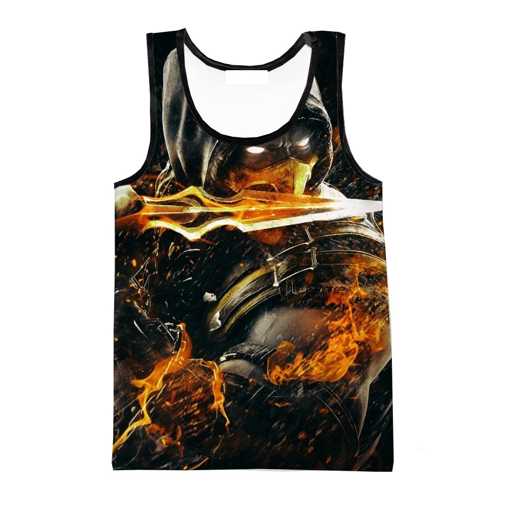 Mortal Kombat Game 3D Print Ta - đánh giá và giá Summer Games Clothing
