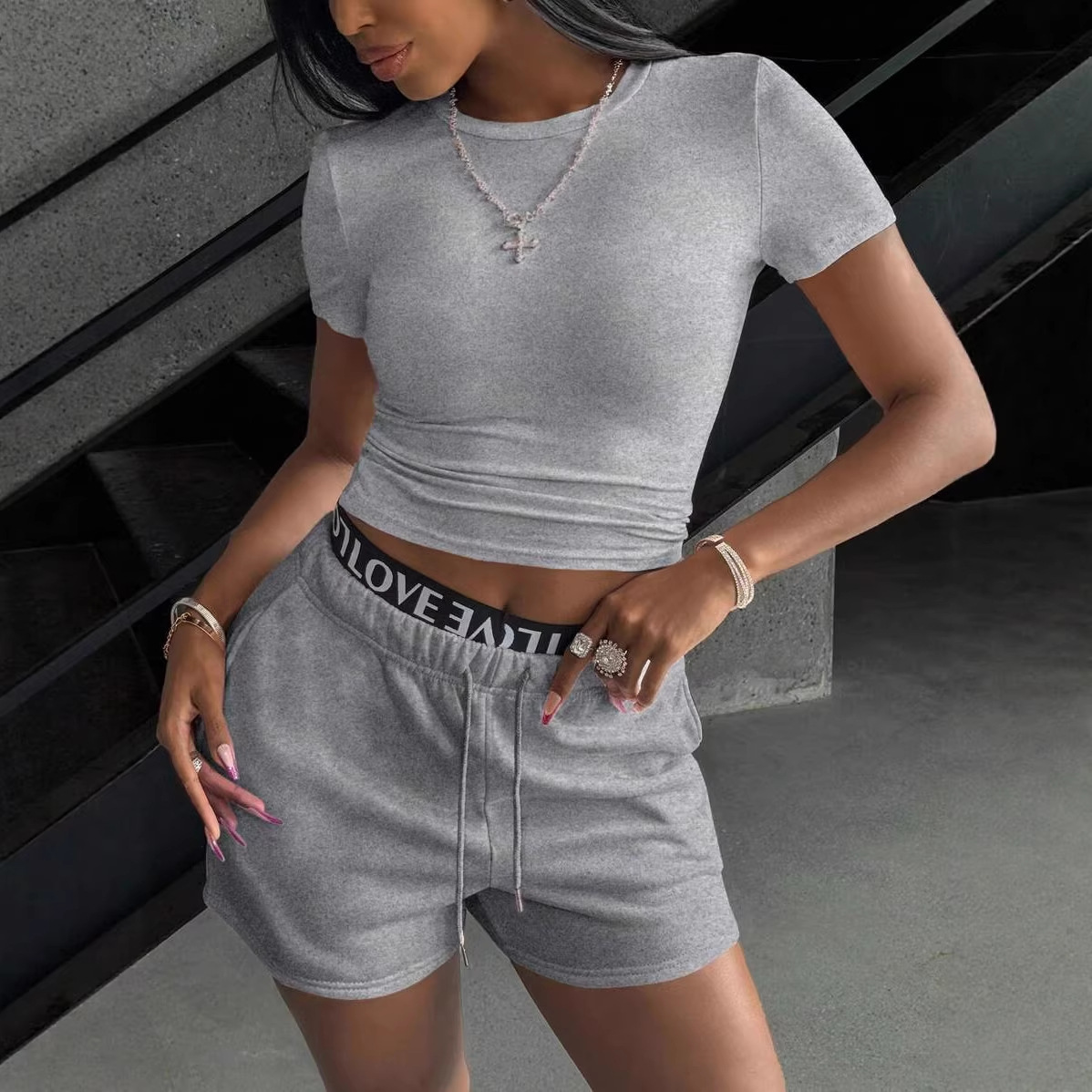Fashion Women's 2-piece Slim F - đánh giá và giá Summer Clothing For Girls