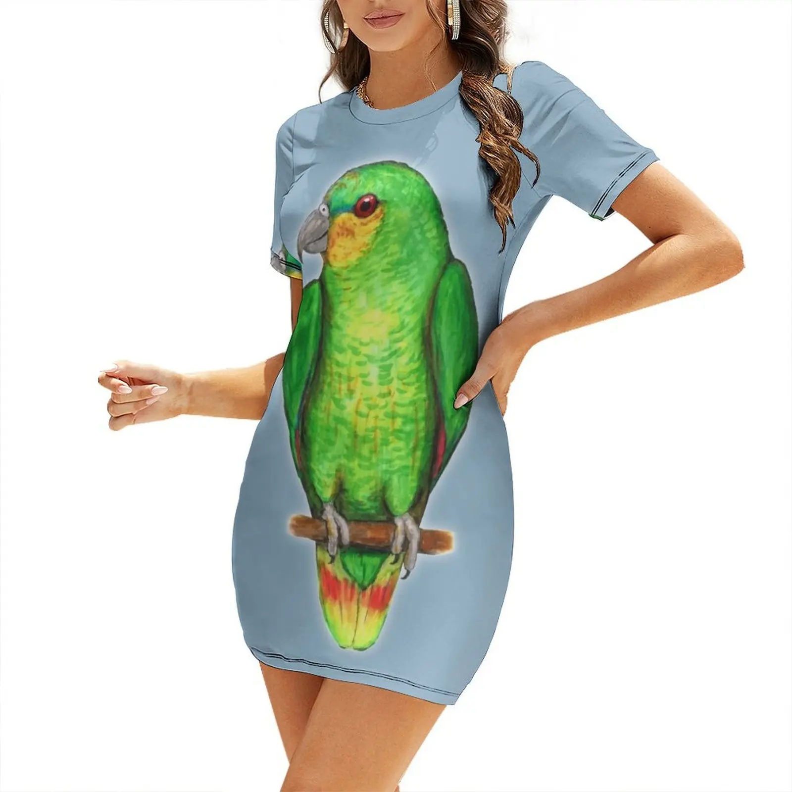 Orange winged amazon parrot Sh - đánh giá và giá Summer Clothing Amazon