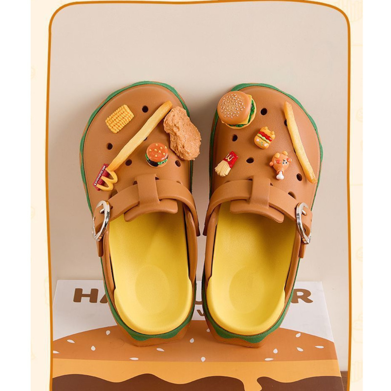 Funny Hamburger Summer Slipper - đánh giá và giá Summer Clothing Wraps