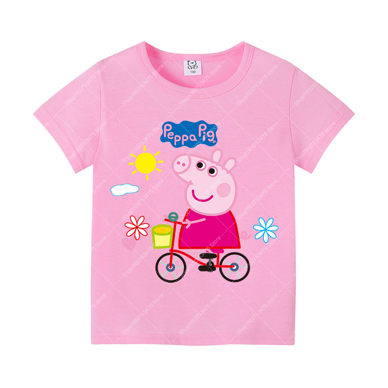 Kids Girl Cute Cotton T-shirt  - đánh giá và giá Summer Clothing Cartoon