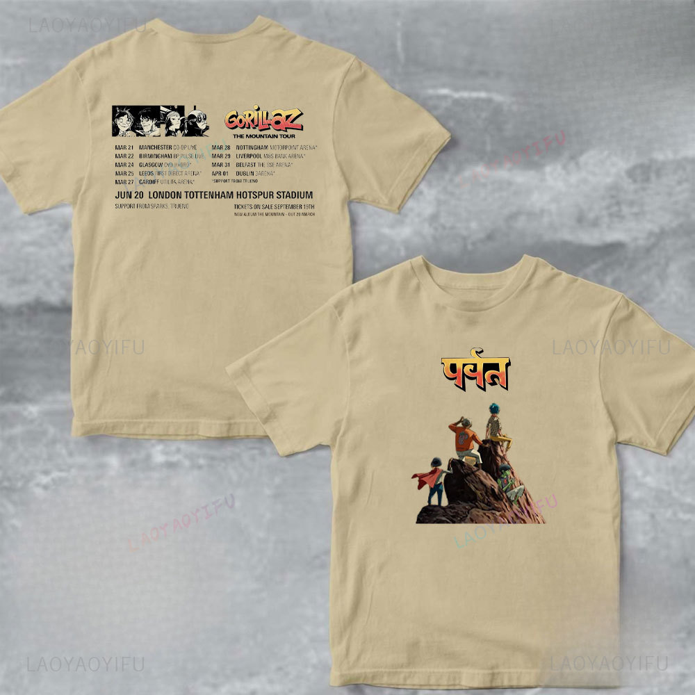 Unisex Cotton Tshirt Gorillaz  - đánh giá và giá Summer Clothing Uk