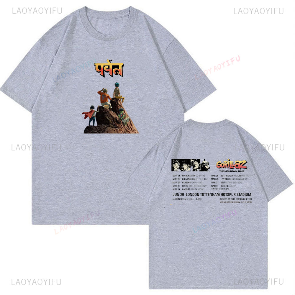 Unisex Cotton Tshirt Gorillaz  - đánh giá và giá Summer Clothing Uk