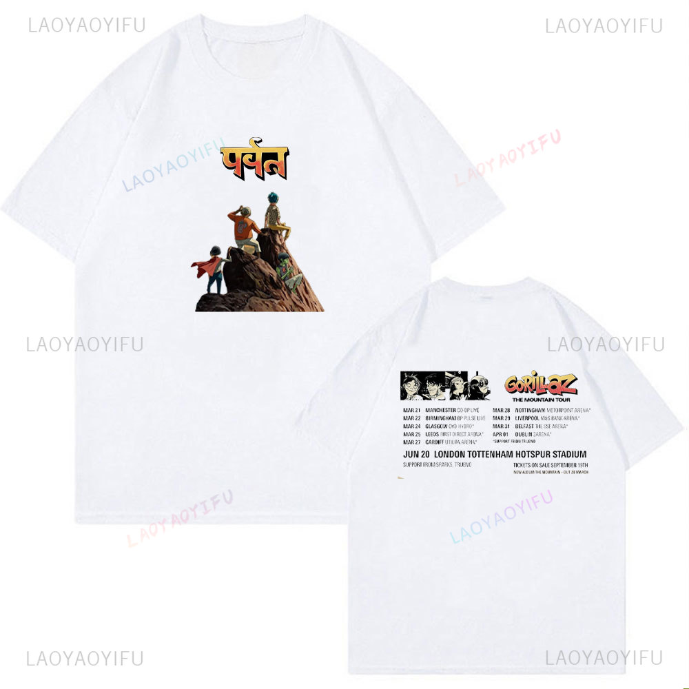 Unisex Cotton Tshirt Gorillaz  - đánh giá và giá Summer Clothing Uk