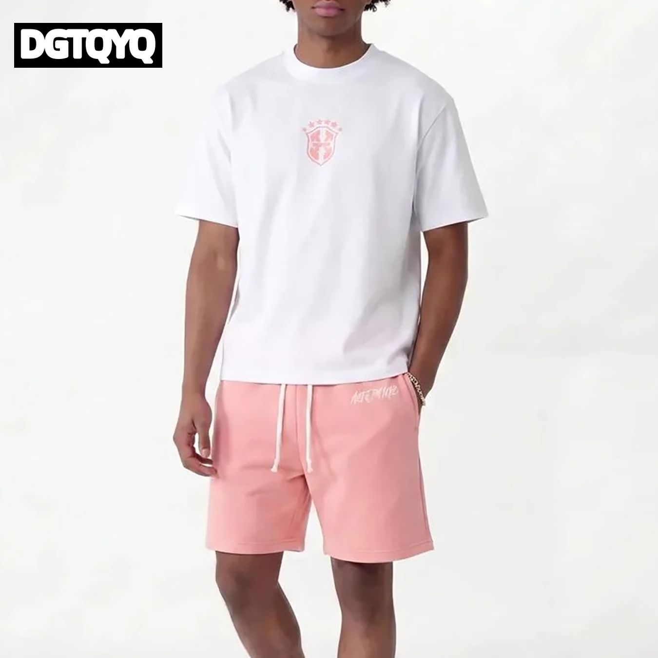 Man's Summer New Pink Embroide - đánh giá và giá Summer Clothing Cheap