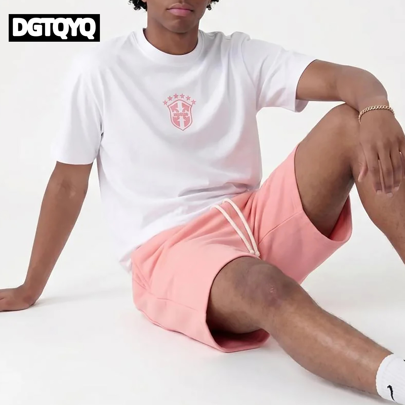 Man's Summer New Pink Embroide - đánh giá và giá Summer Clothing Cheap