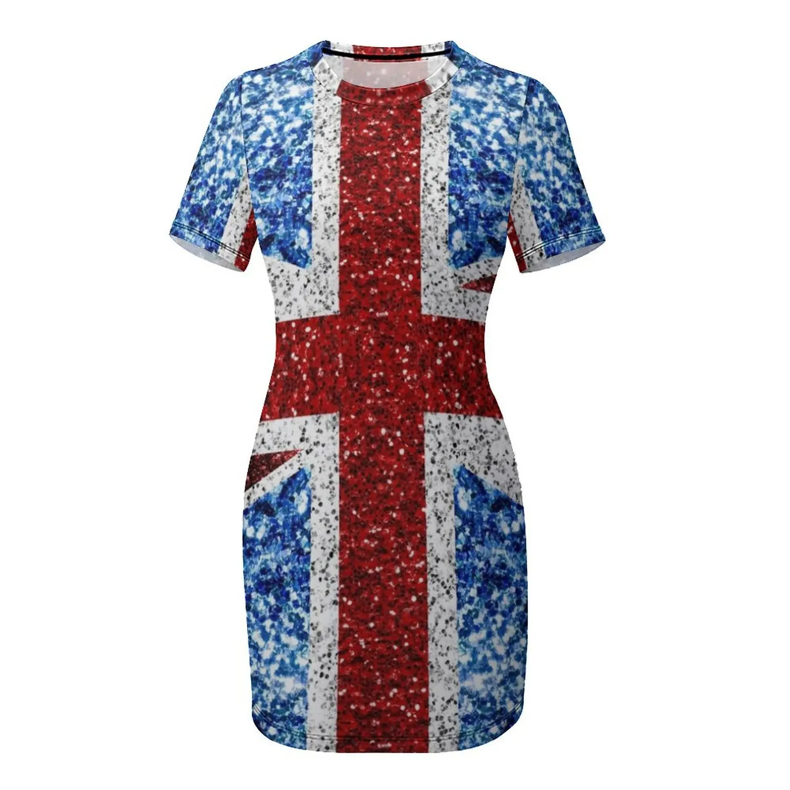 Customization UK flag red blue - đánh giá và giá Summer Clothing Women Uk
