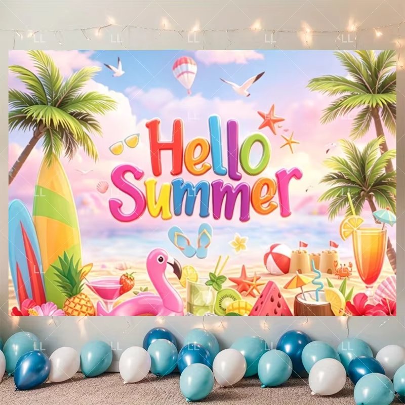 Summer Hawaii Beach Party Deco - đánh giá và giá Summer Clothing Banner