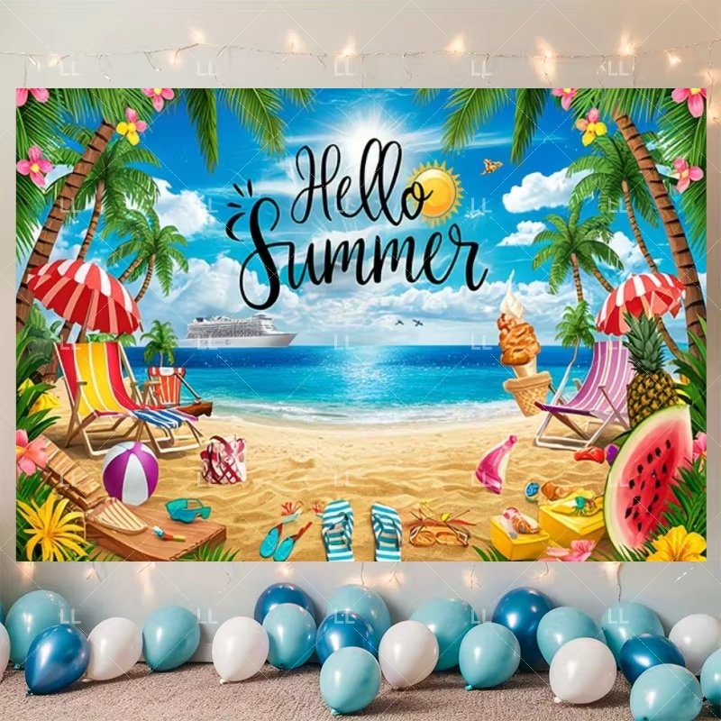 Summer Hawaii Beach Party Deco - đánh giá và giá Summer Clothing Banner