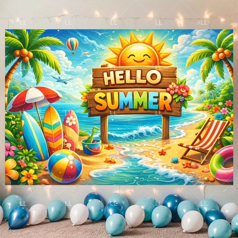 Summer Hawaii Beach Party Deco - đánh giá và giá Summer Clothing Banner